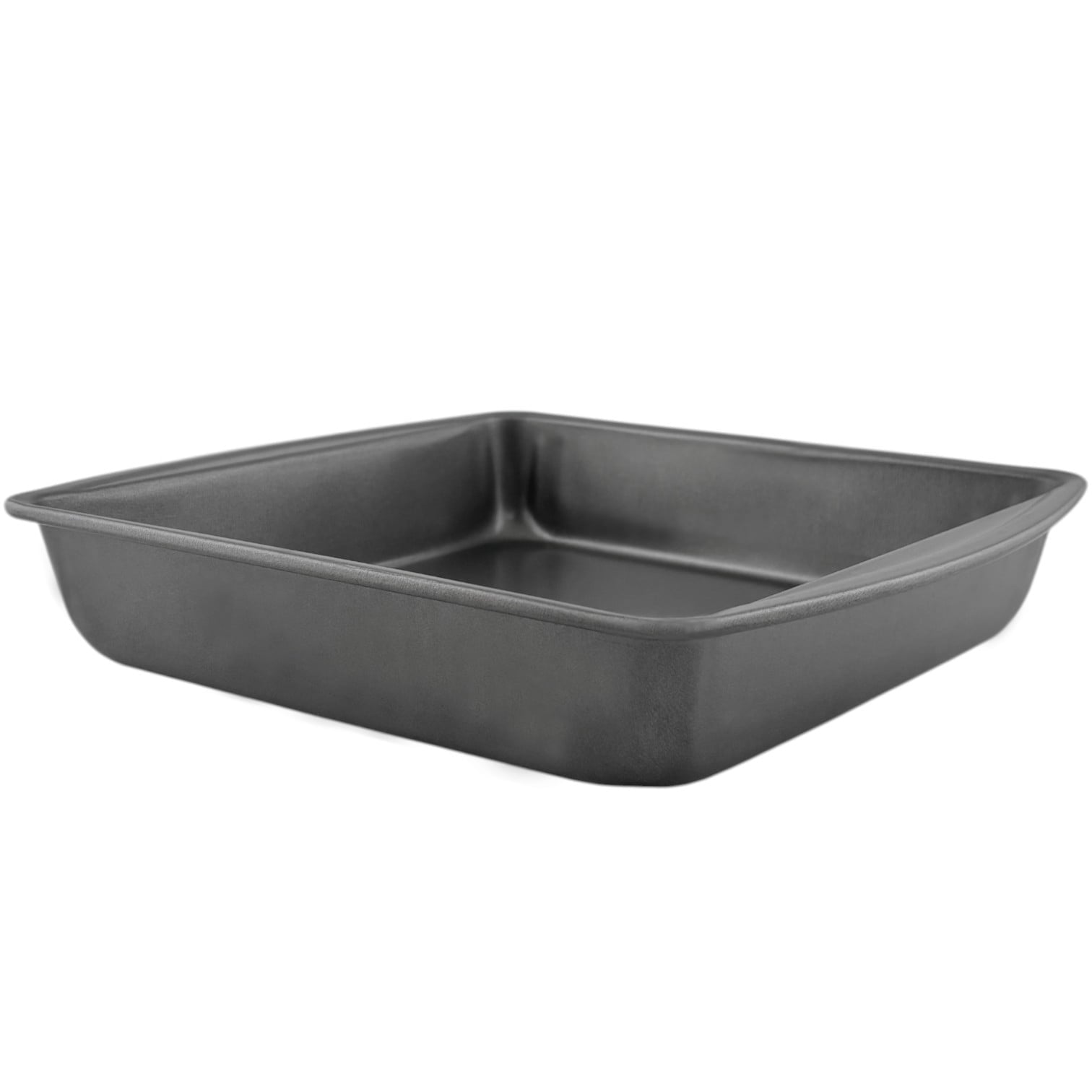 Mainstays 9" x 9" x 2" Nonstick Square Cake Pan, Gray - Image 2